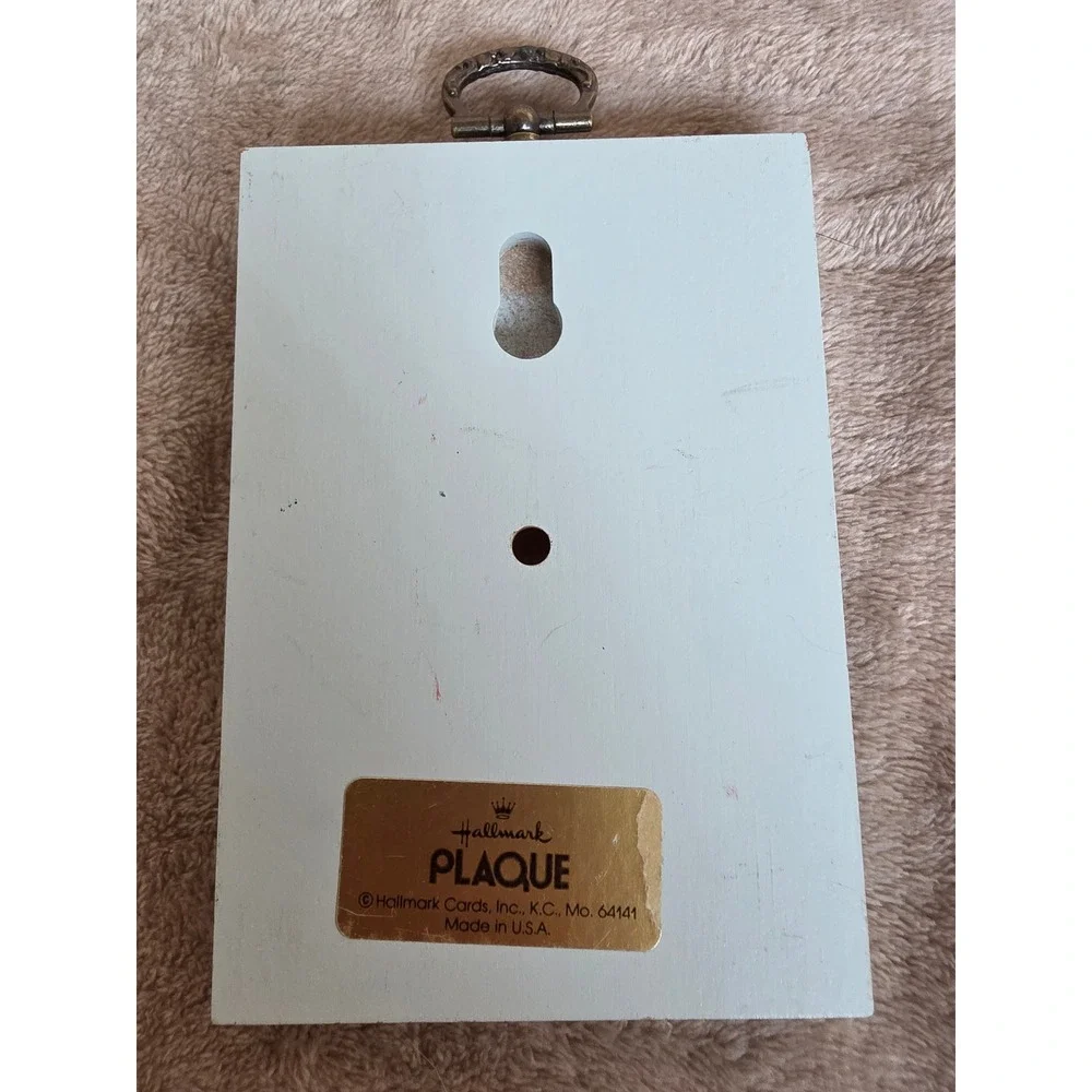 Hallmark vintage wooden